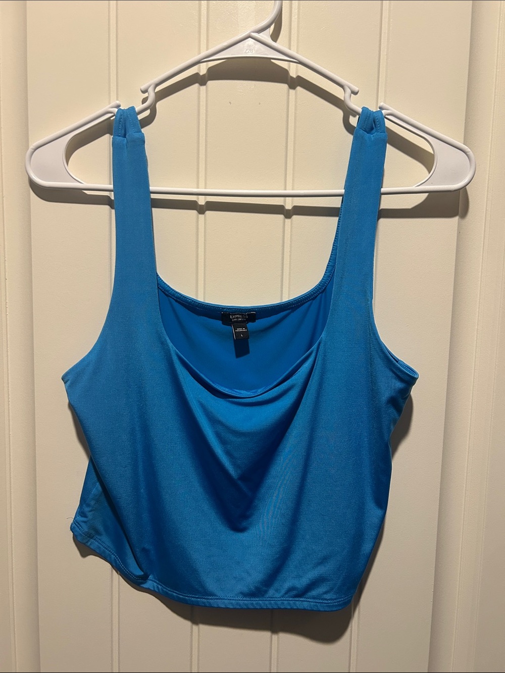 Express Bright Blue Scoop Neck Camisole Tank